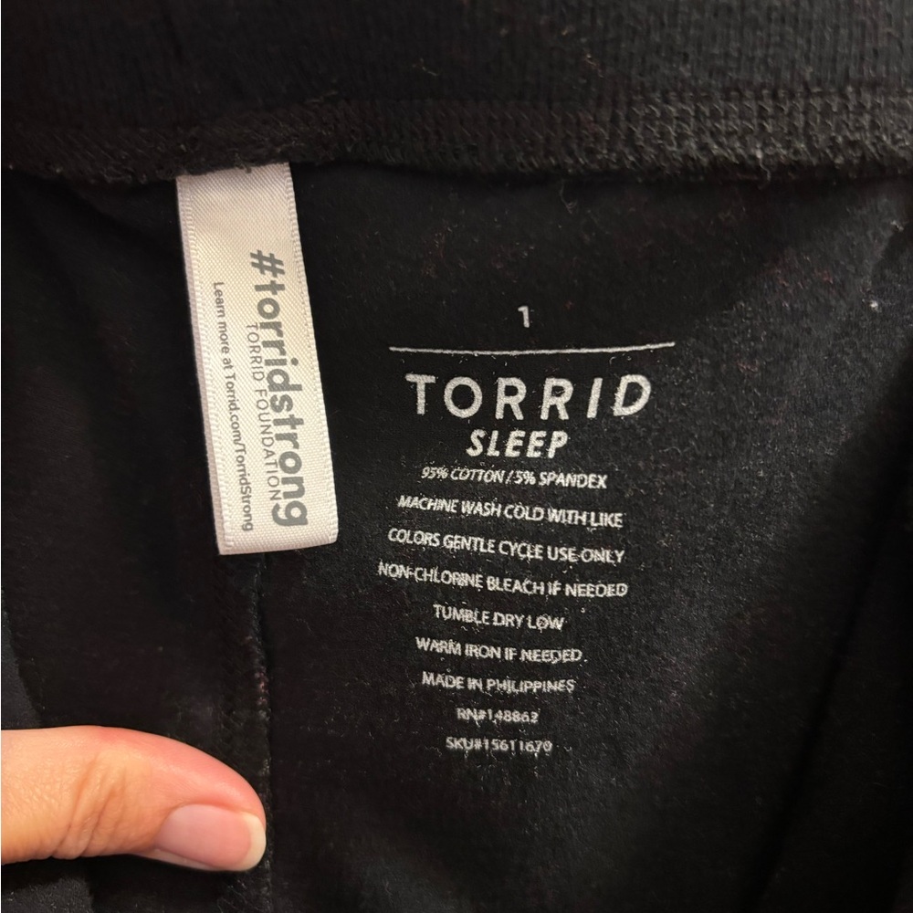 Torrid Size 1 Sleep Joggers Pink and Black Plaid - Picture 4 of 5